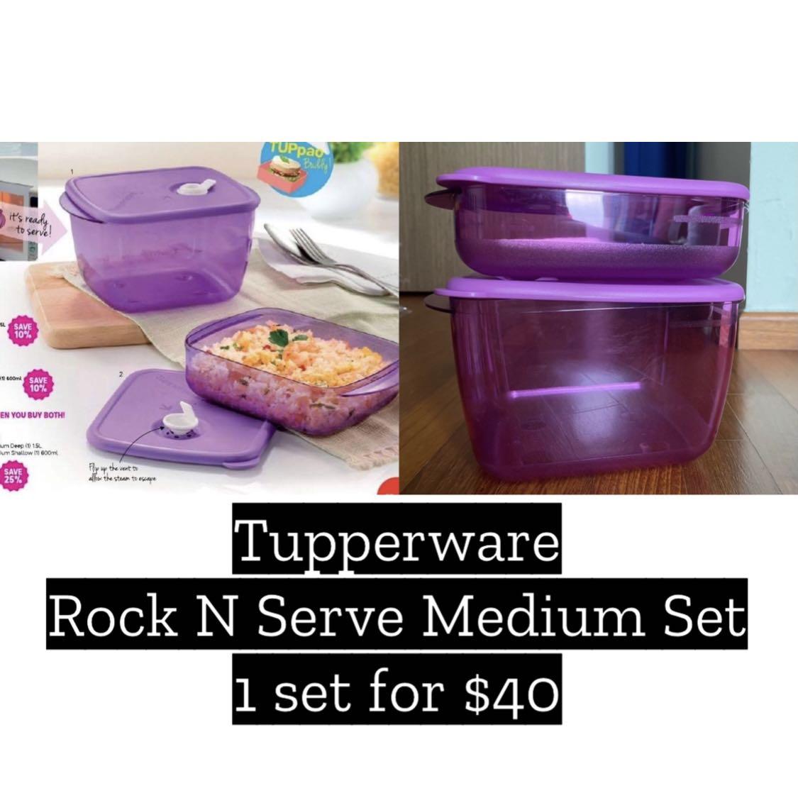 Tupperware Rock N Serve Series, Furniture & Home Living, Kitchenware