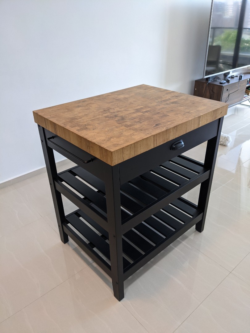 VADHOLMA Kitchen Island, Furniture & Home Living, Furniture, Shelves