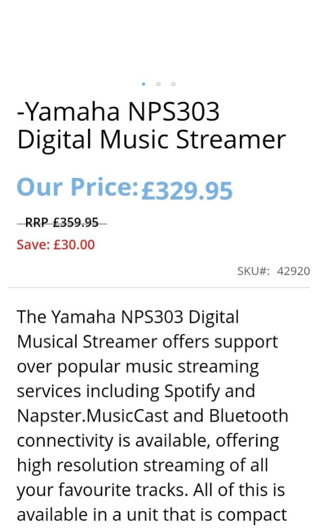 Yamaha Streamer, Audio, Other Audio Equipment on Carousell