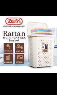 Zooey Rattan Laundry Basket