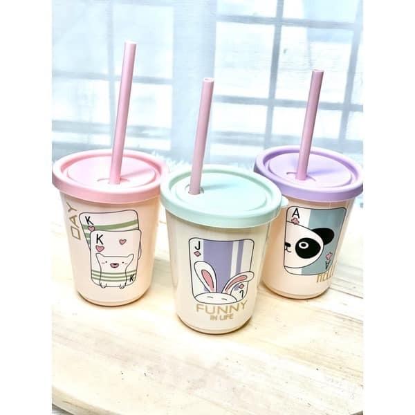 3 In 1 Set Gelas Plastik Straw Tupperware Mug Cover With Straw Bekas Air Minuman 3pcs Kitchen Appliances On Carousell
