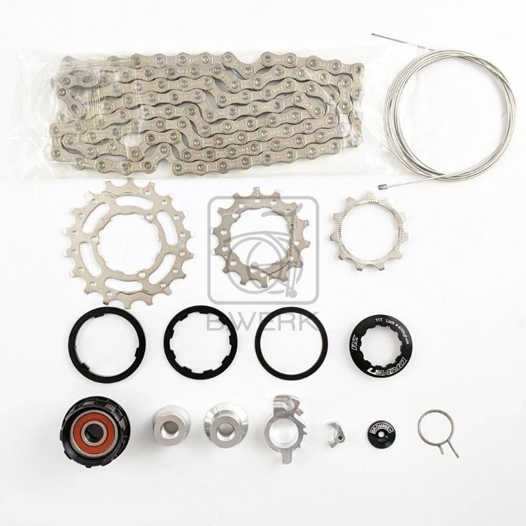 Brompton 3 speed to 6 top speed conversion