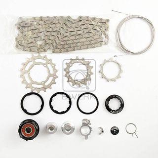 Brompton 2 speed to 3 speed conversion kit for Stock factory 2 speed wheel