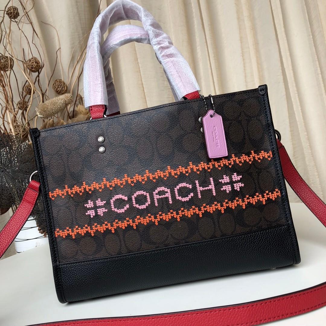 Dempsey carryall in signature canvas with fair isle graphic 2025