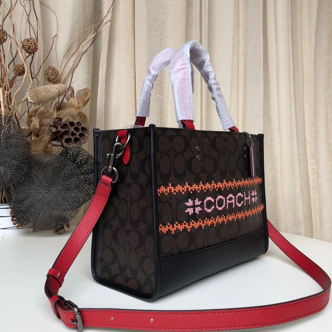 Coach DEMPSEY CARRYALL IN SIGNATURE CANVAS WITH FAIR ISLE GRAPHIC COACH C1527 Heart Carousell