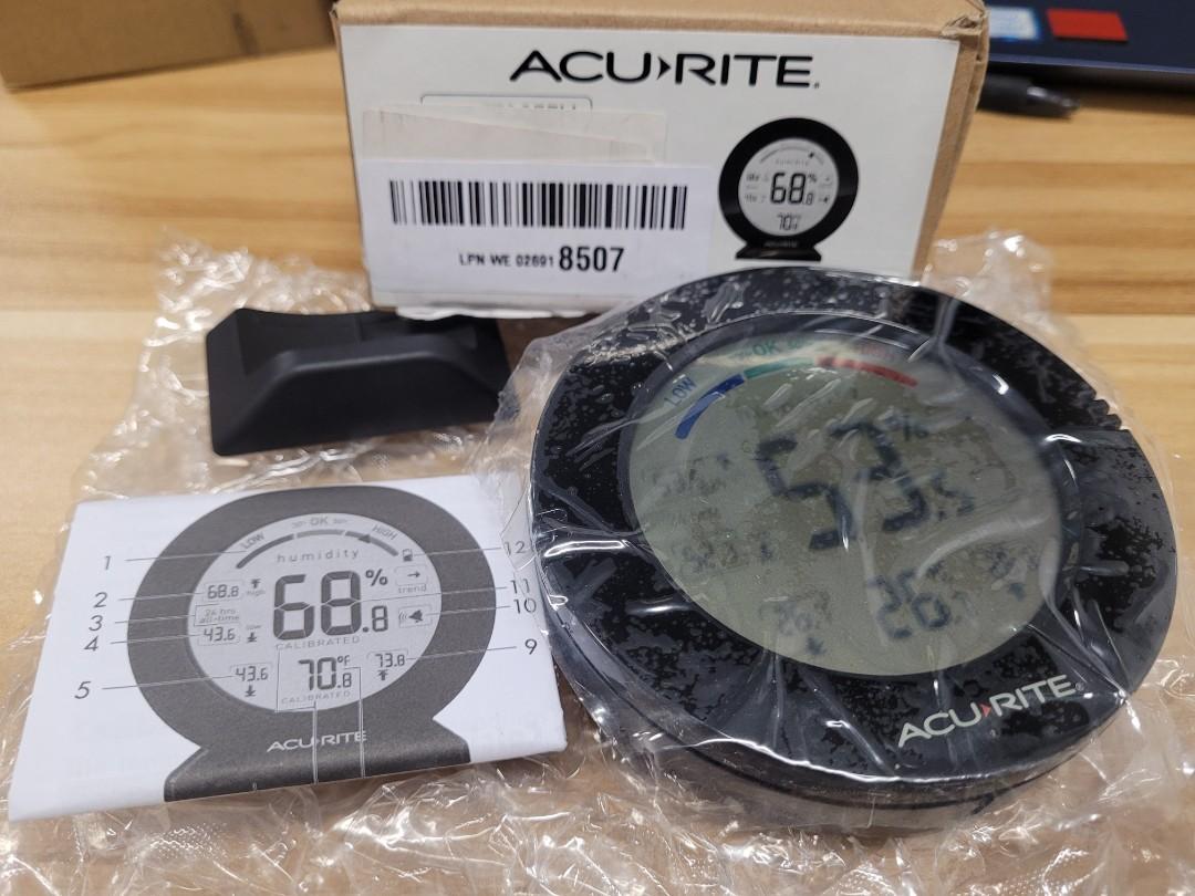 AcuRite Professional Accuracy Temperature and Humidity Gauge with Alarms  (01080M) 