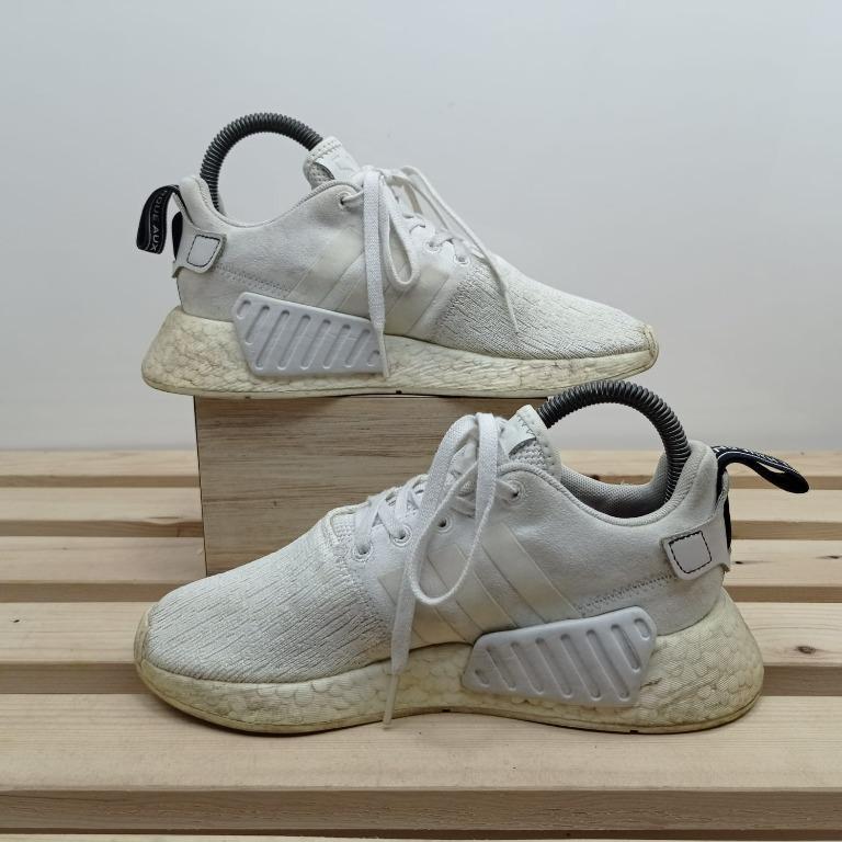 Adidas Nmd r2 Crystal White, Fesyen Wanita, Sepatu di Carousell
