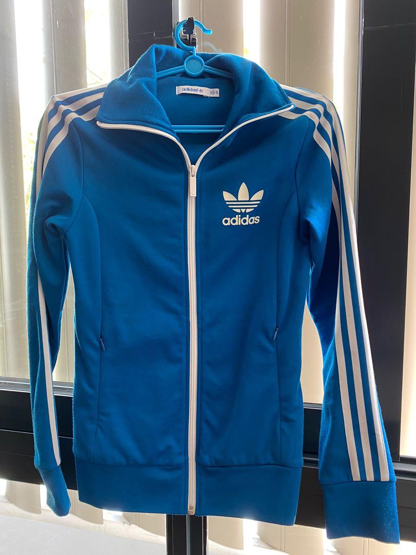 Adidas Track Jacket (Blue), Women's 