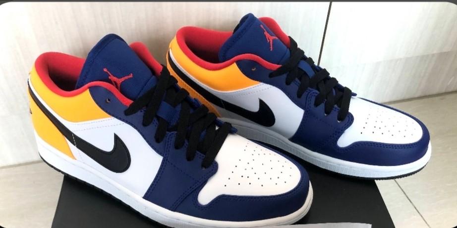 jordan 1 low white deep royal blue