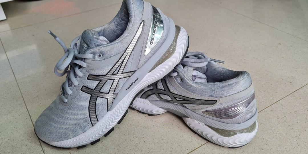 Asics Gel Nimbus 22 Platinum Womens Women s Fashion Footwear Sneakers on Carousell