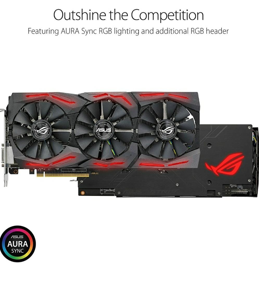 ASUS Rog Strix RX 580 8Gb, Computers & Tech, Parts & Accessories ...