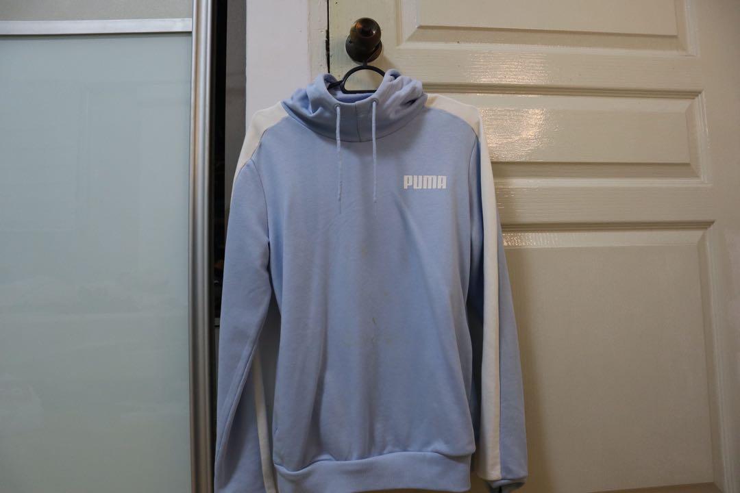Puma light blue hoodie store