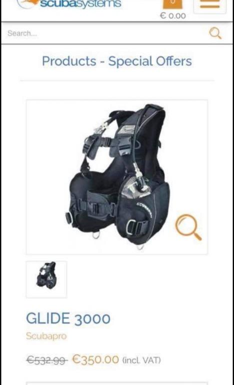 Scubapro glide 3000 new arrivals