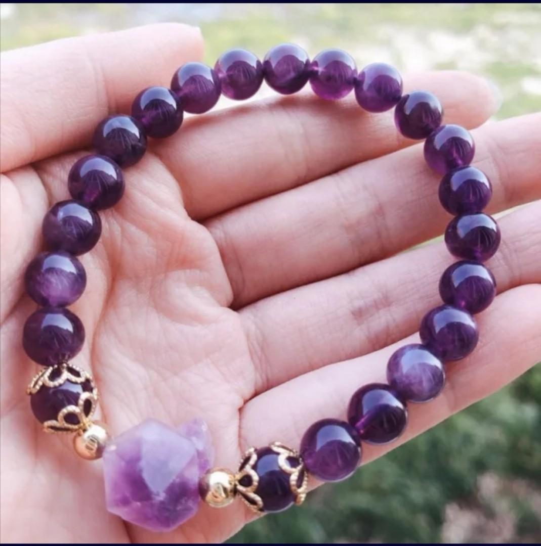 Purple crystal best sale bracelet