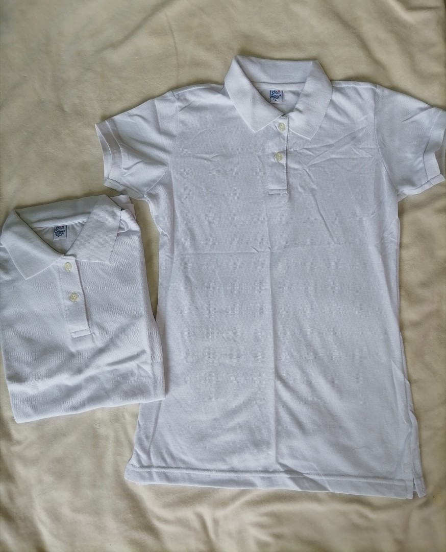 Blue corner shop white polo shirt