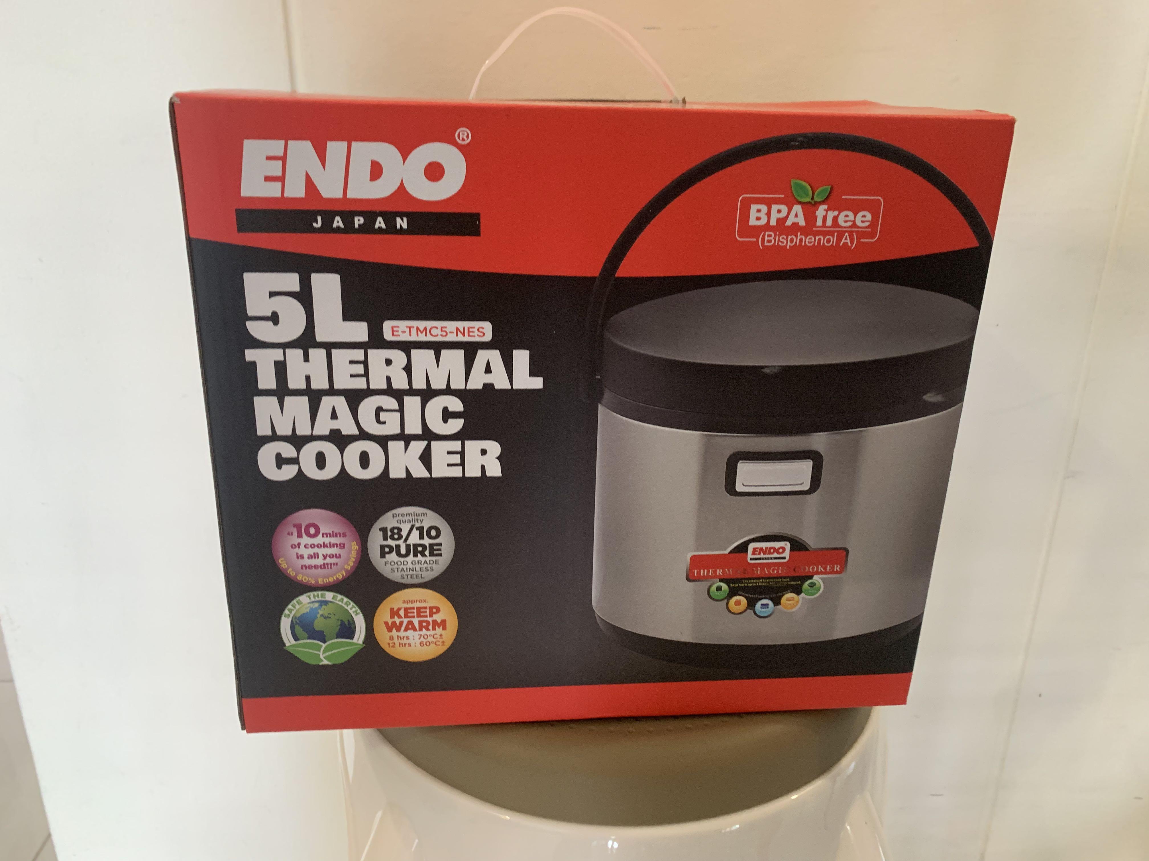 Brand new 5L Endo japan magic thermal cooker pot keep warm insulated  cookware with box