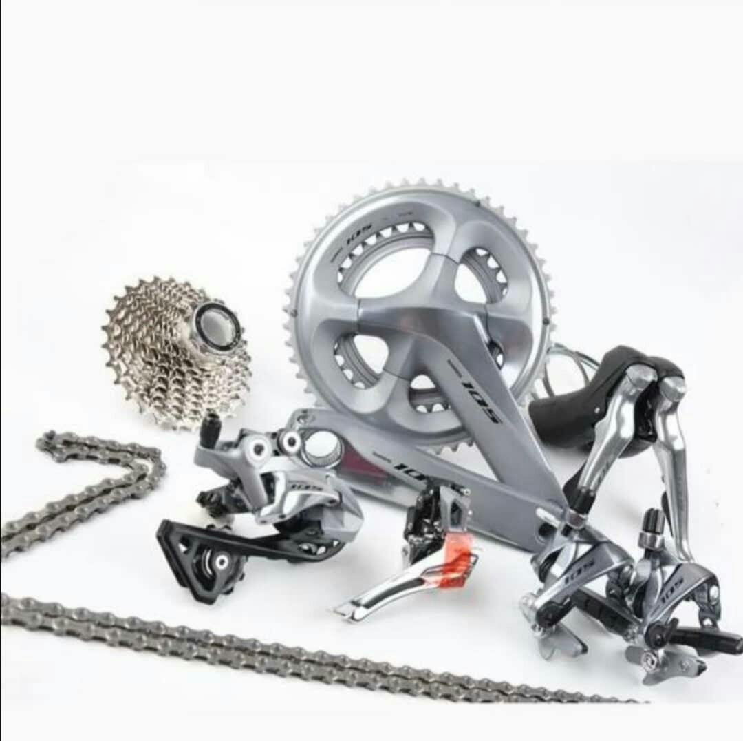 Shimano 105 cheap groupset silver