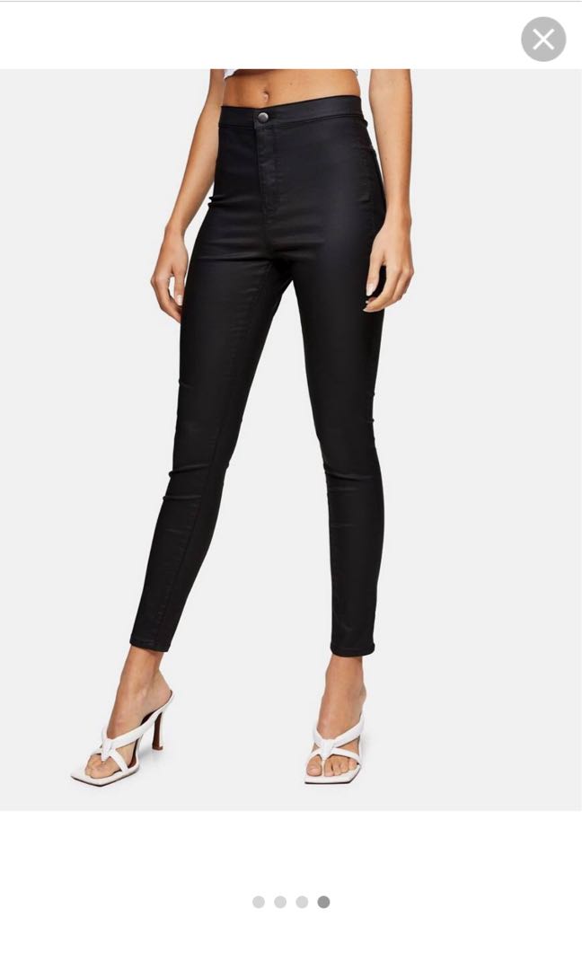 Topshop coated joni jeans new arrivals