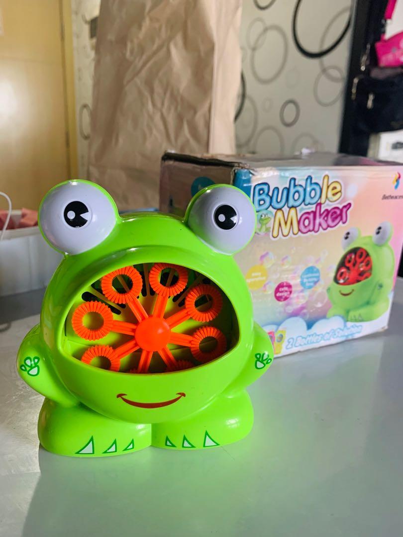 Bubble maker (Category: Infant Playtime) located in Quezon City. Submitted by aafss (Listing ID 1101209348, Image 1). Description: ✅ with box pa Only used once, then natambak na ayaw ng baby ko yung sounds 🥲.