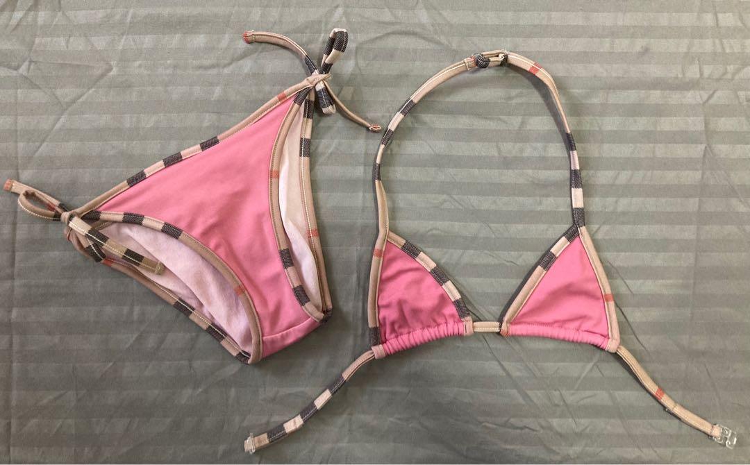 Burberry swimsuit top kids pink