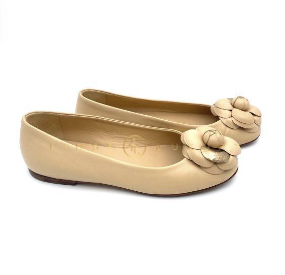 Chanel flower clearance flats