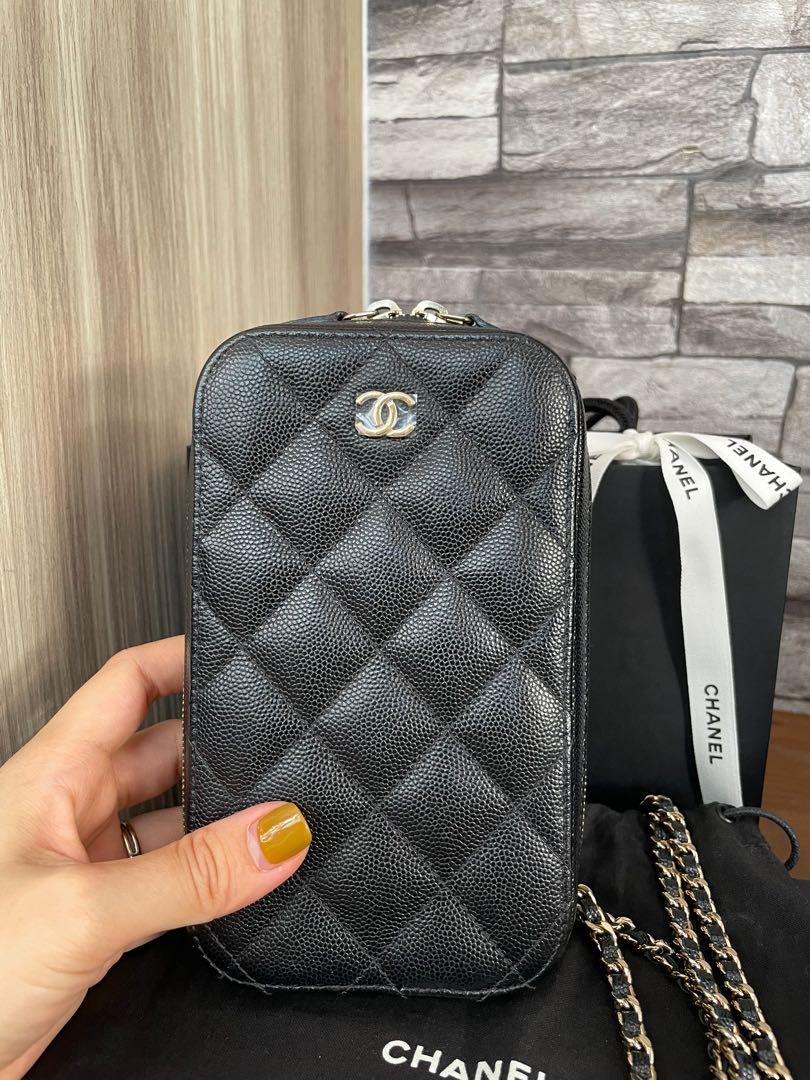 Chanel Black Quilted Caviar WOC Wallet On Chain Gold Hardware, 2022  Available For Immediate Sale At Sotheby's