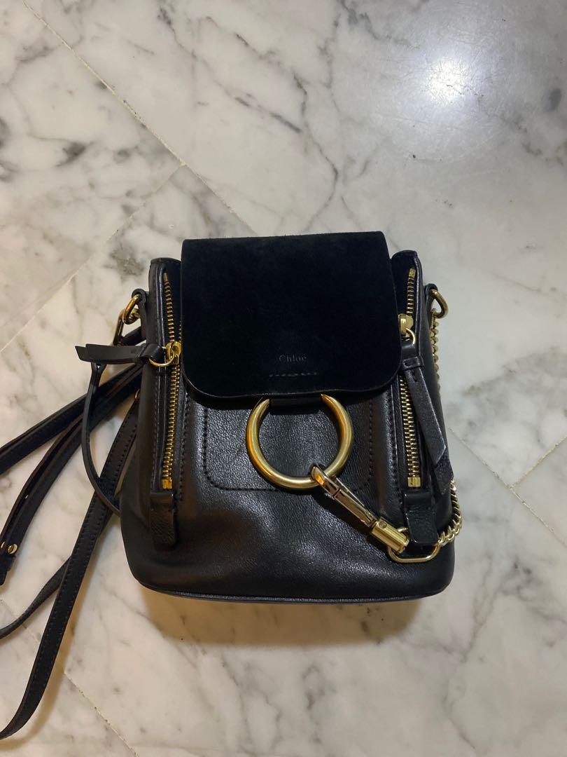 Chloe faye cheap backpack mini black