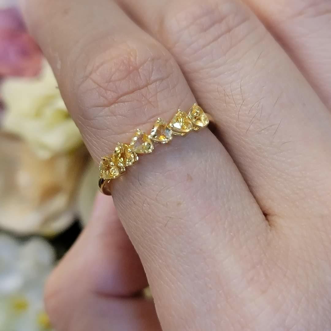 Citrine cheap eternity ring