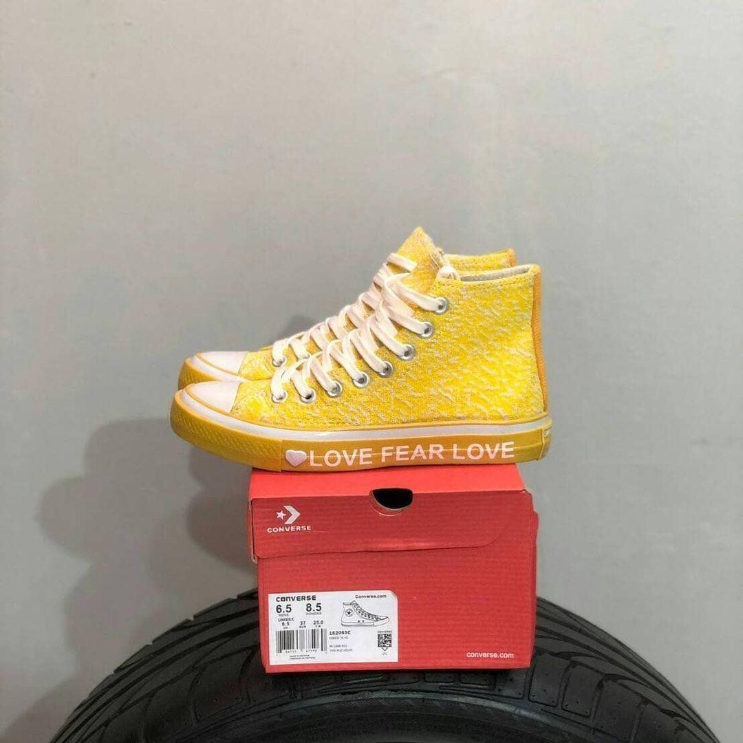 Converse love fear love yellow store