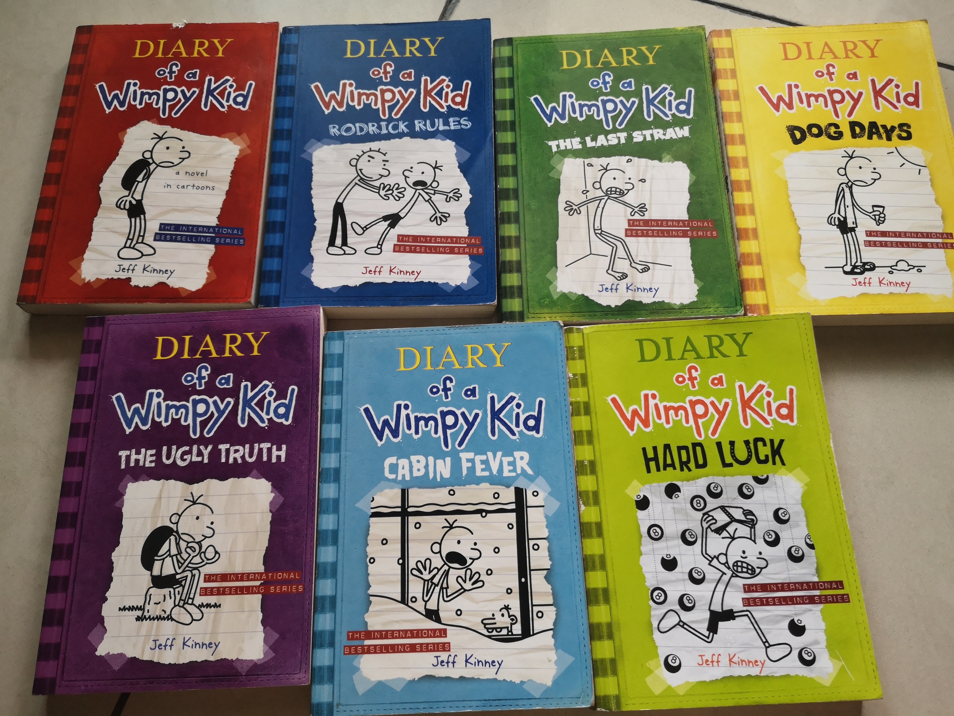 Diary of a Wimpy kid books 1-8, Hobbies & Toys, Books & Magazines