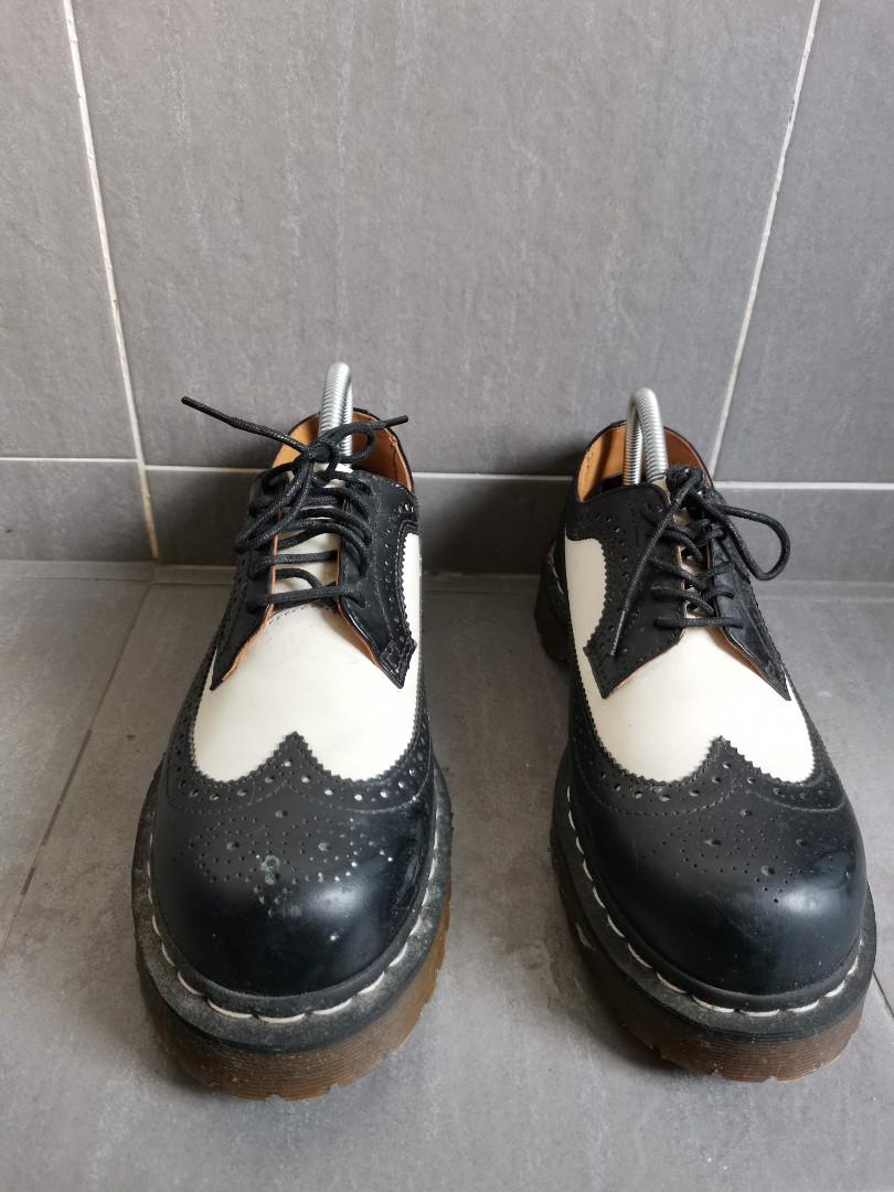 Doc marten black and cheap white wingtips
