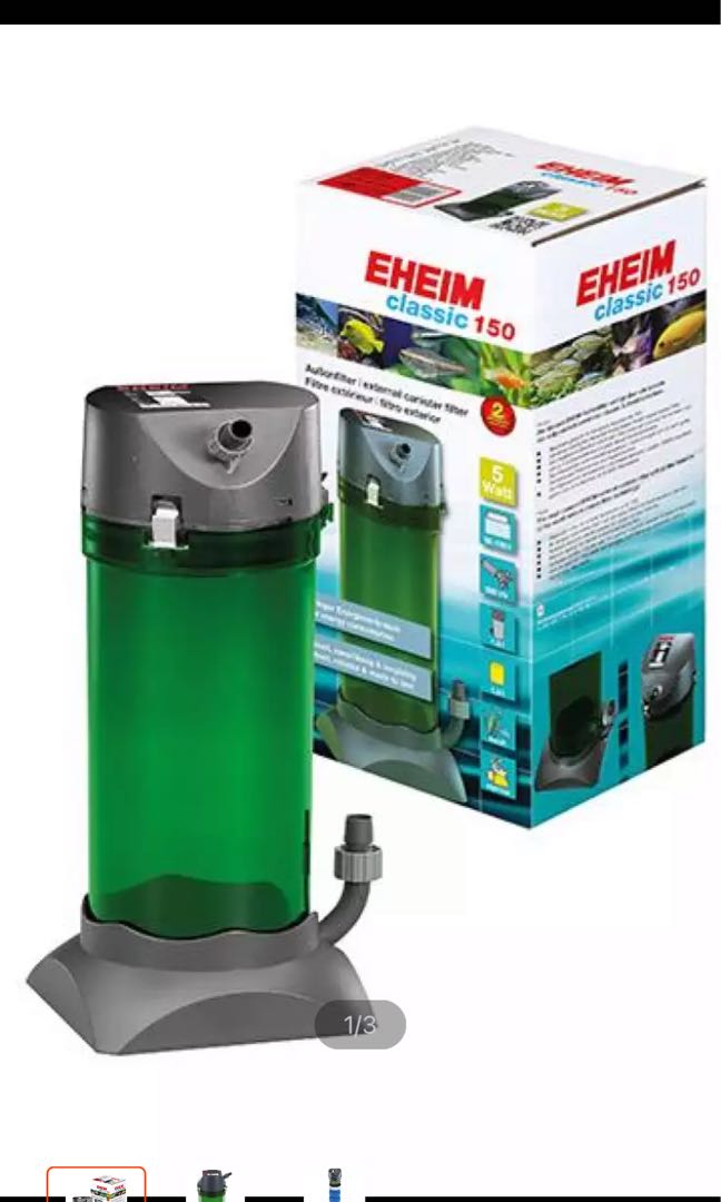 eheim classic 150 canister filter lightly used pet supplies homes other pet accessories on carousell