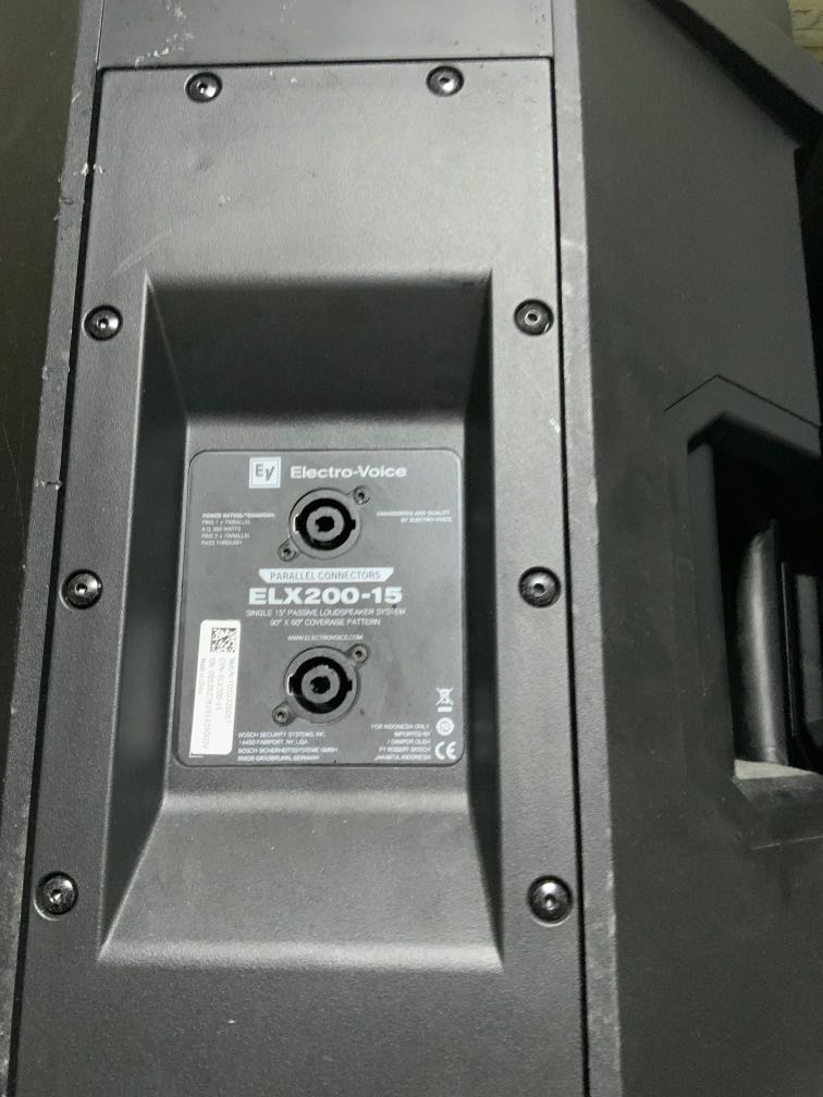 EV Electrovox ELX200 15” Passive Loudspeakers, Audio, Soundbars