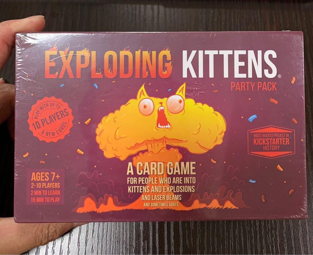 Exploding kittens party pack （分類：桌遊及拼圖）位於 Hong Kong。 由 allinonegeneralstore 提交（商品編號 1101178879，圖片 1）。簡介： Brand new exploding kitten on sale 。