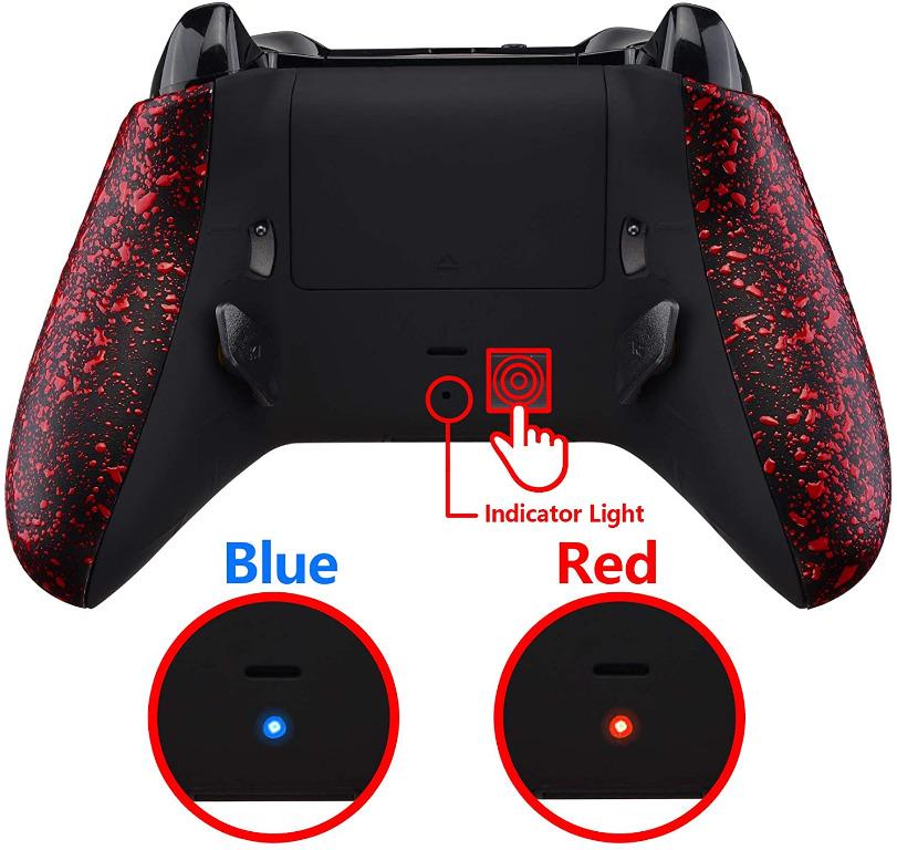 eXtremeRate Textured Red Lofty Programable Remap & Trigger Stop Kit ...