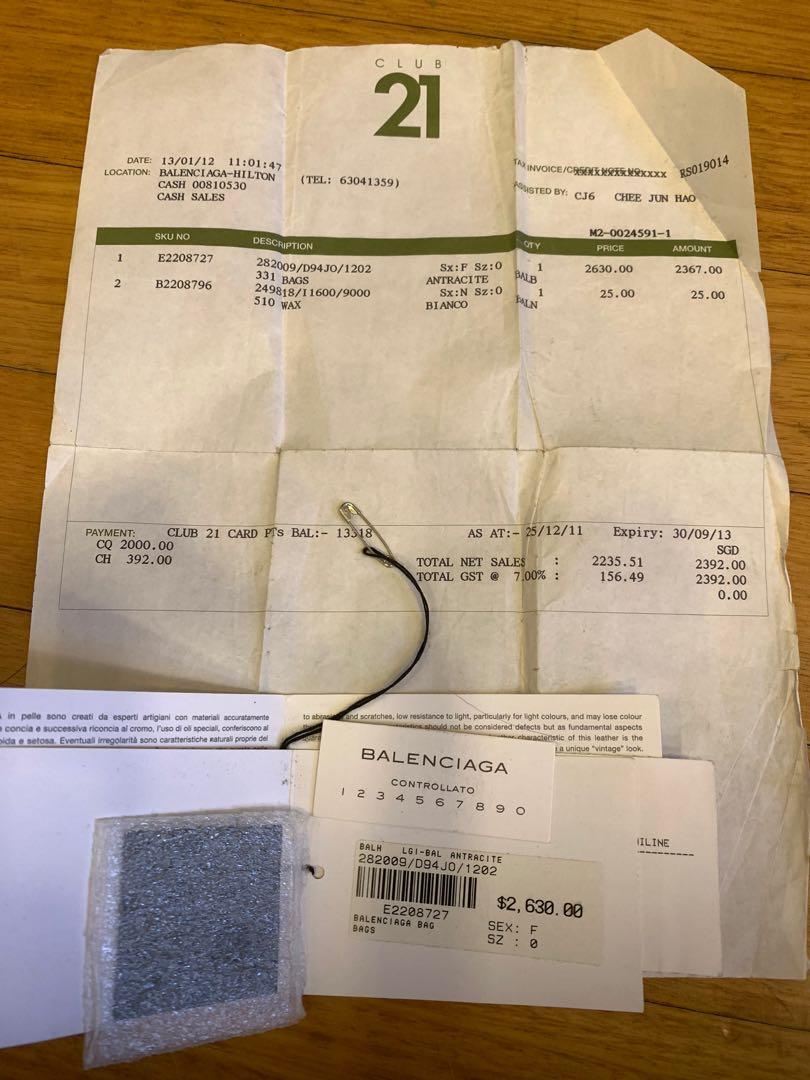 Authentic Balenciaga Bag 485 Luxury Bags Wallets on Carousell