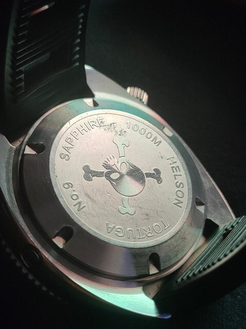 Helson Tortuga "Date" 1000 Meters Swiss Made Automatic Men's Watch, Men