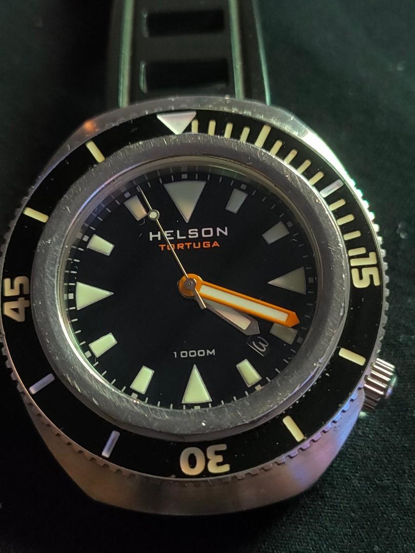 Helson Tortuga "Date" 1000 Meters Swiss Made Automatic Men's Watch, Men