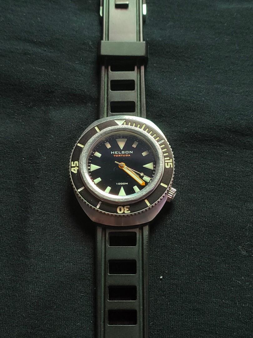 Helson Tortuga "Date" 1000 Meters Swiss Made Automatic Men's Watch, Men