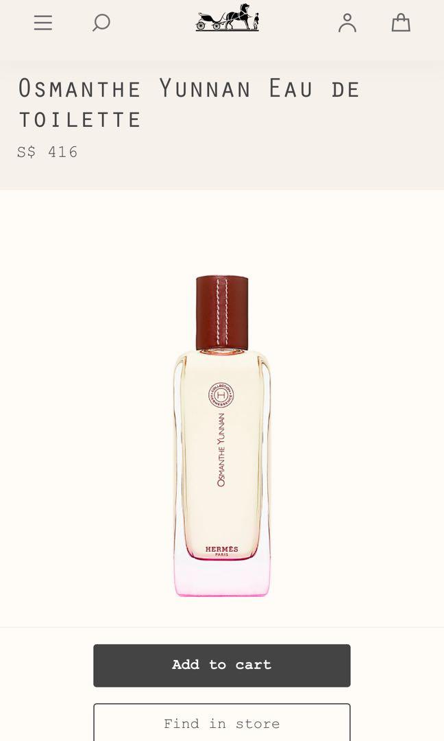 Hermes perfume Yunnan Beauty Personal Care Fragrance