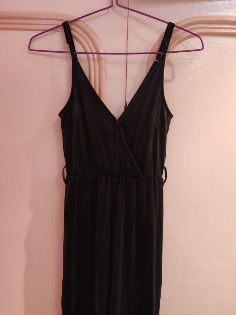 H&m velour jumpsuit store