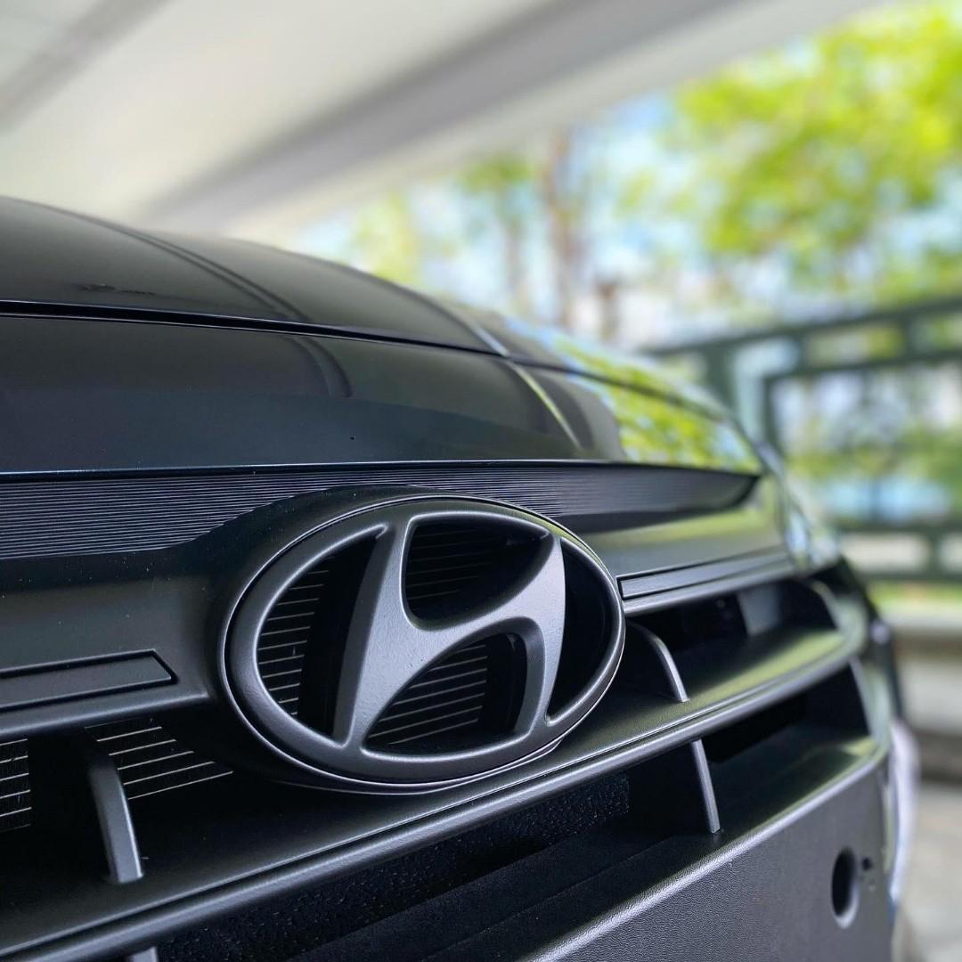 Hyundai Avante Dechrome Plastidip Logo Emblems Front Grille Side Window ...