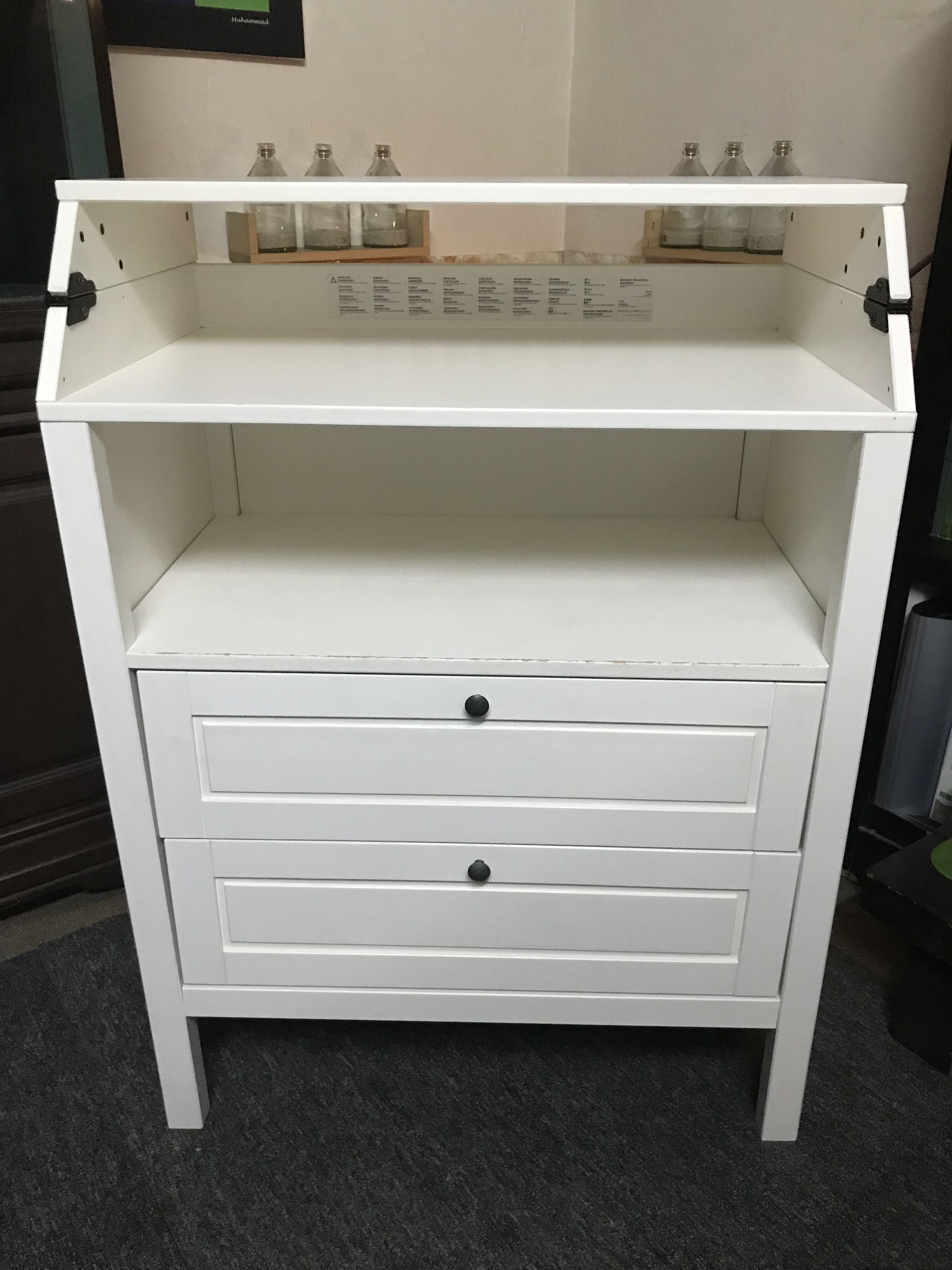 Ikea SUNDVIK Changing Table With 2 Drawers & Foldable, Furniture & Home