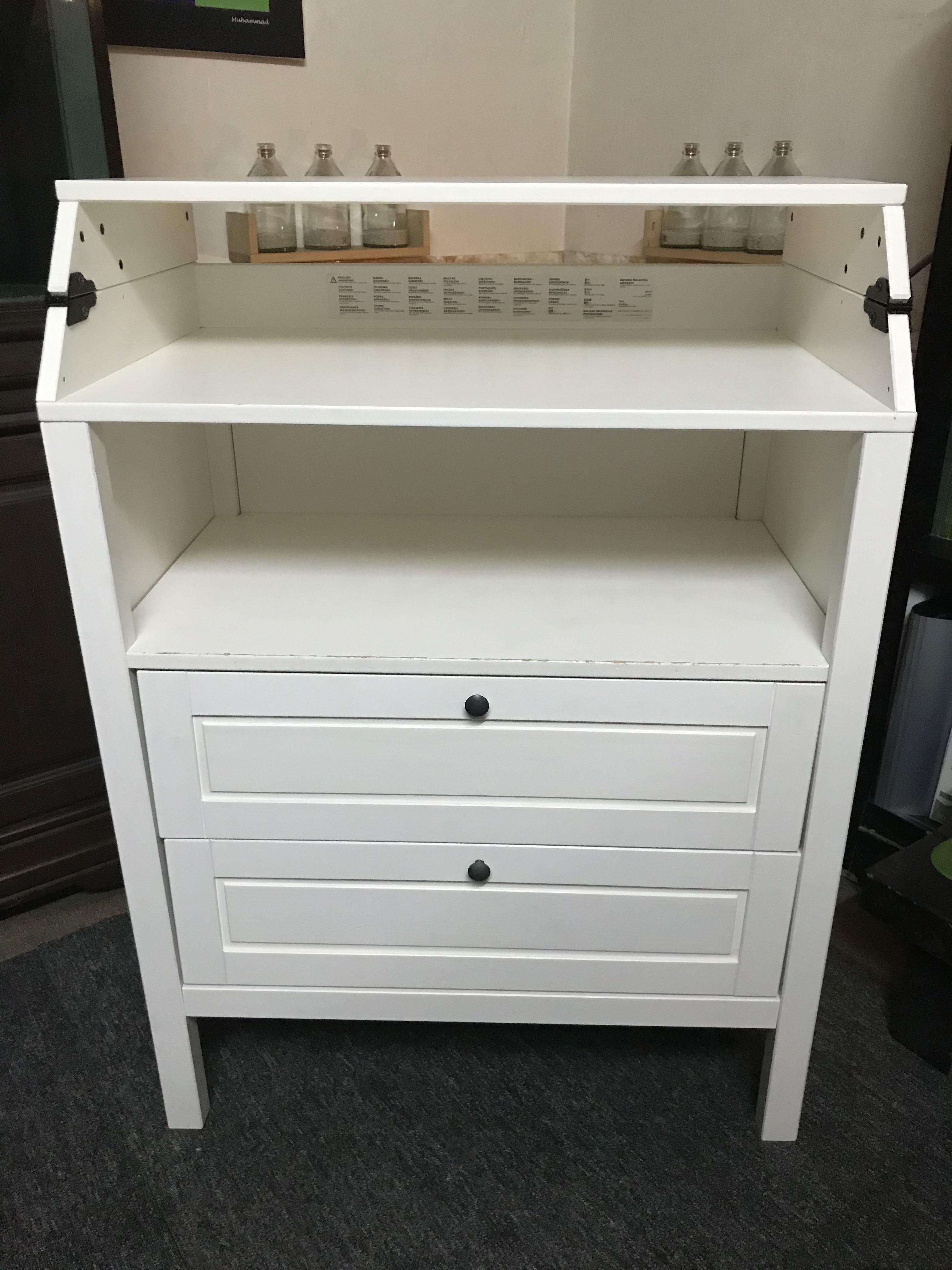 Ikea SUNDVIK Changing Table With 2 Drawers & Foldable, Furniture & Home Living, Furniture