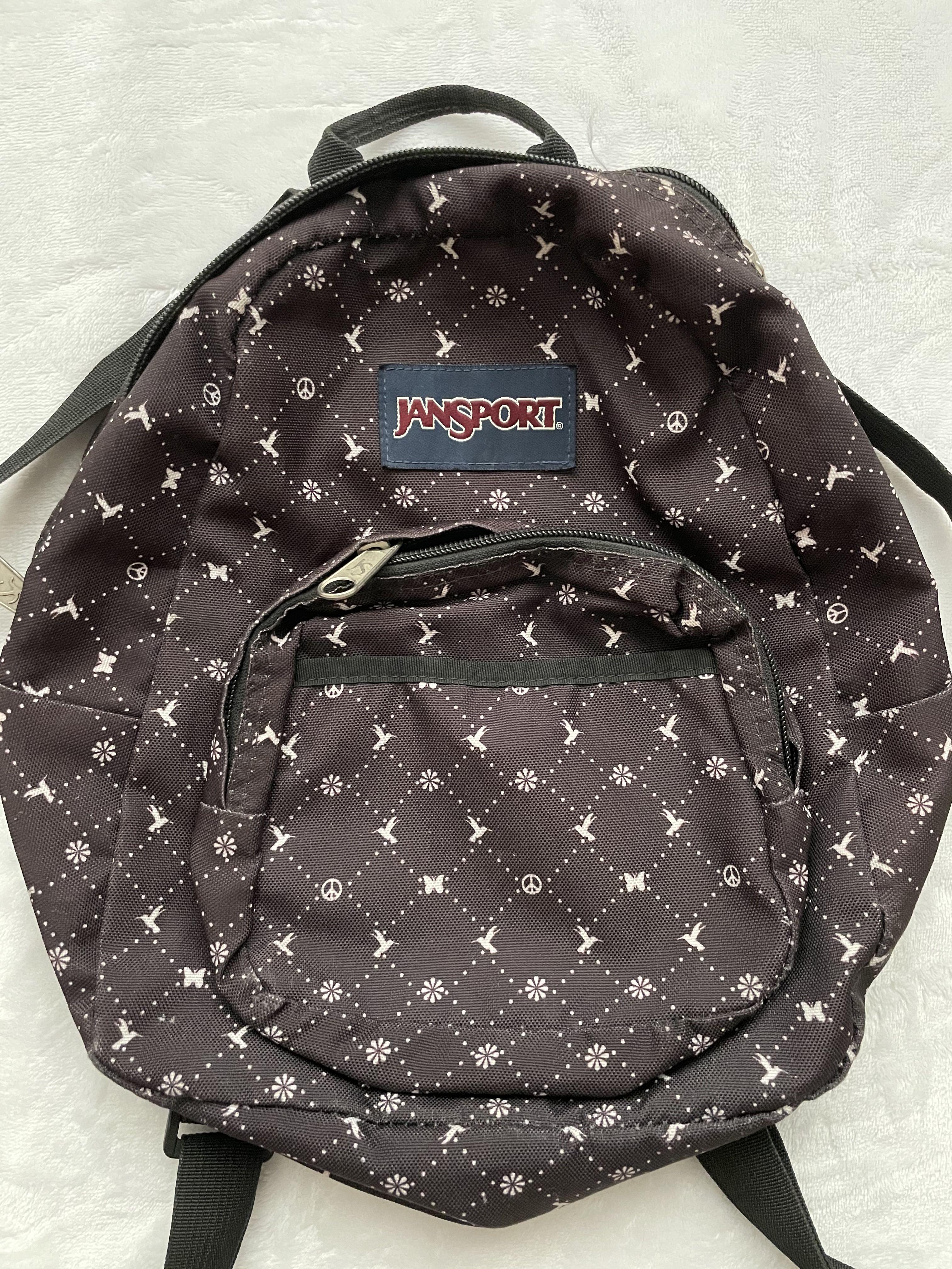 small black jansport backpack