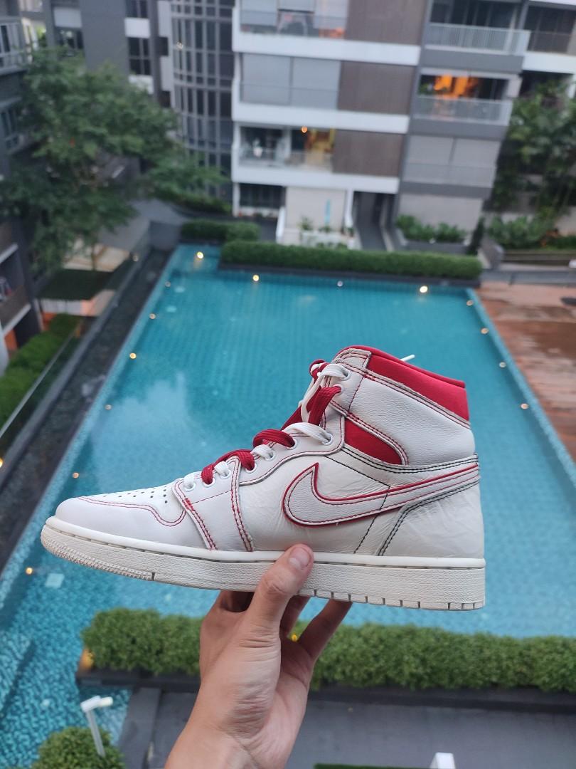 Nike Air Jordan 1 Retro High Phantom Gym Red