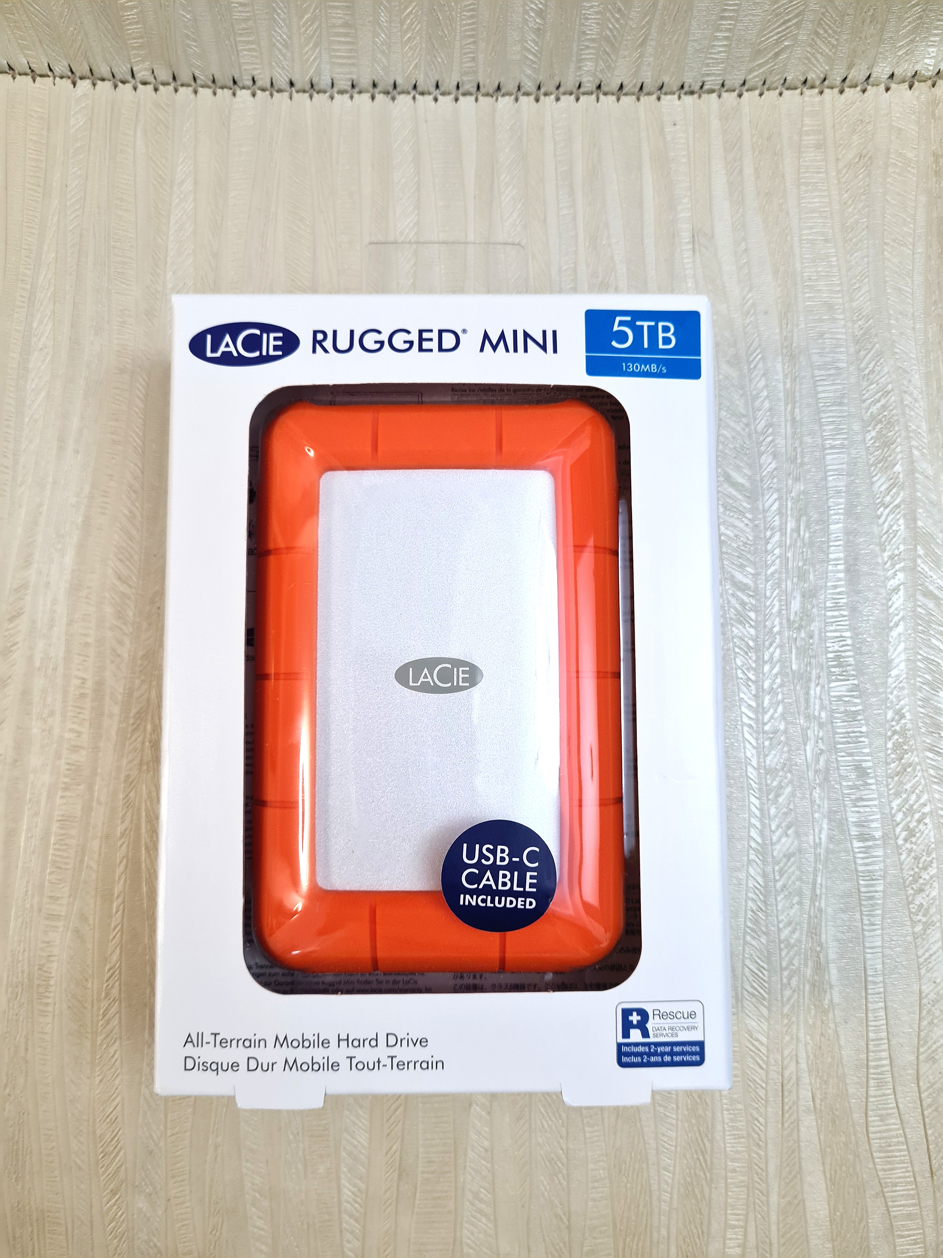 LaCie Rugged Mini 5TB - Disque Dur USB3.0
