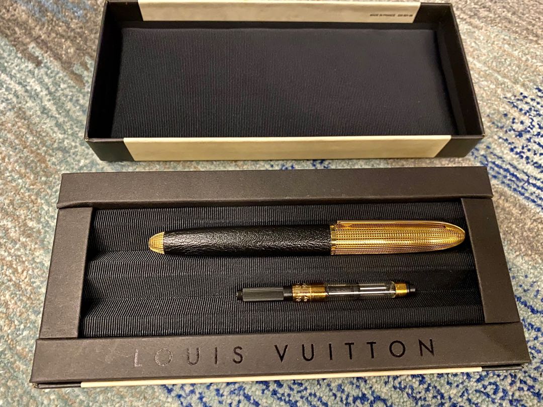 LV Louis Vuitton fountain pen gold plated