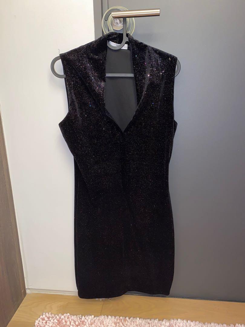 Mango on sale glitter dress