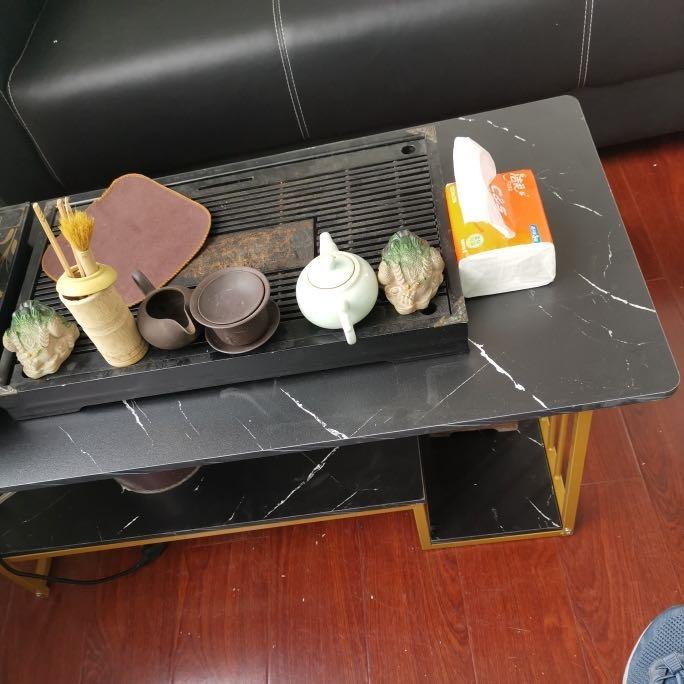 Marble Center Table Modern Style (Category: Tables & Sets) located in Manila. Submitted by affordshopz (Listing ID 1101109886, Image 3). Description: 2499 now 2600 before sale sale sale Sofa side table, storage table (marble pattern table) There are two sizes: 120*60*42 Color : White / Black marble pattern There is a shelf space above. for storage The color goes well with the furniture. Simple, elegant and beautiful design with rounded corners. P